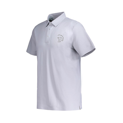 Marwin Sports Dodge Hellcat 3D Poly Button Men's Polo - White