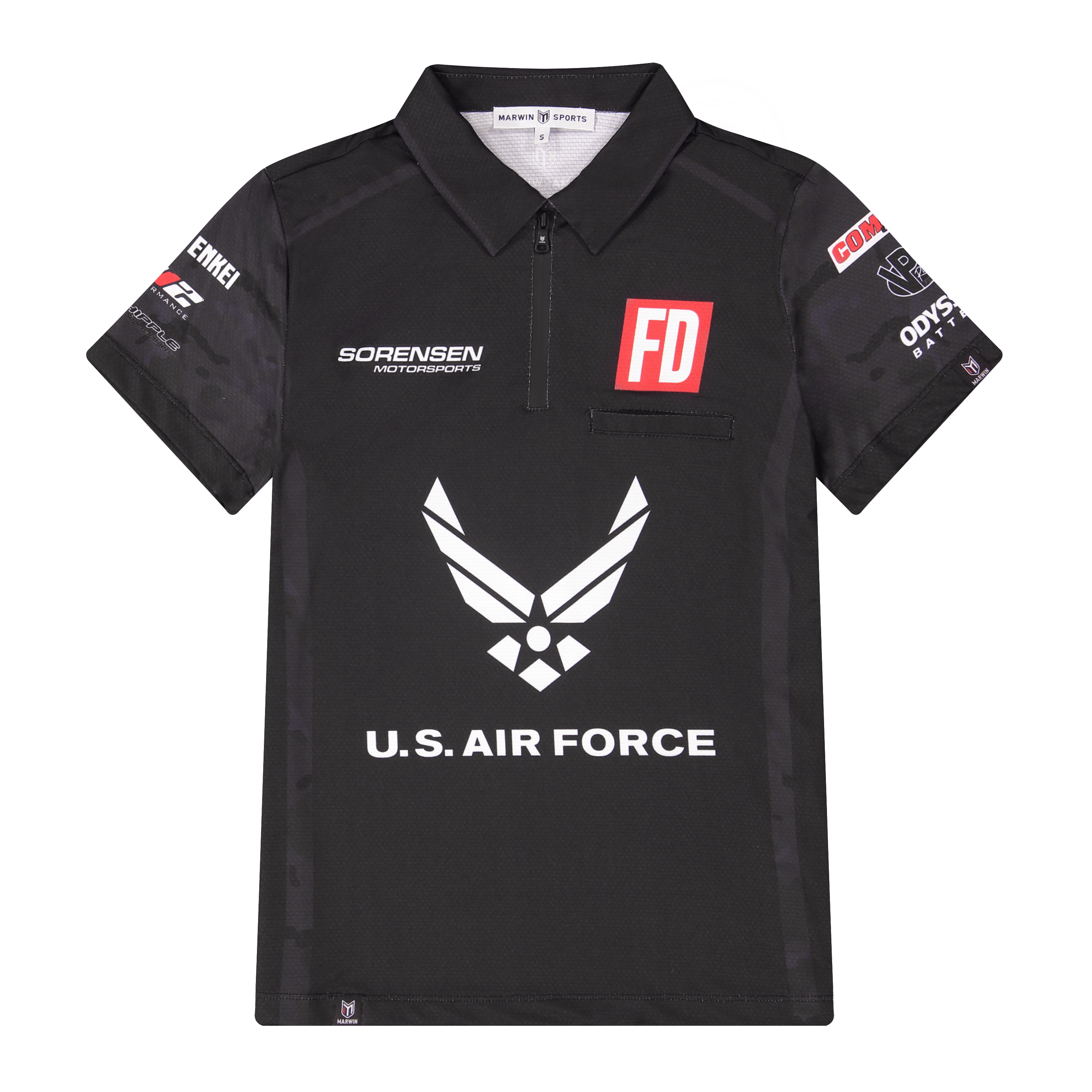 Apex Sublimated Zipper Polo (Design Your Own!) - Marwin Sports