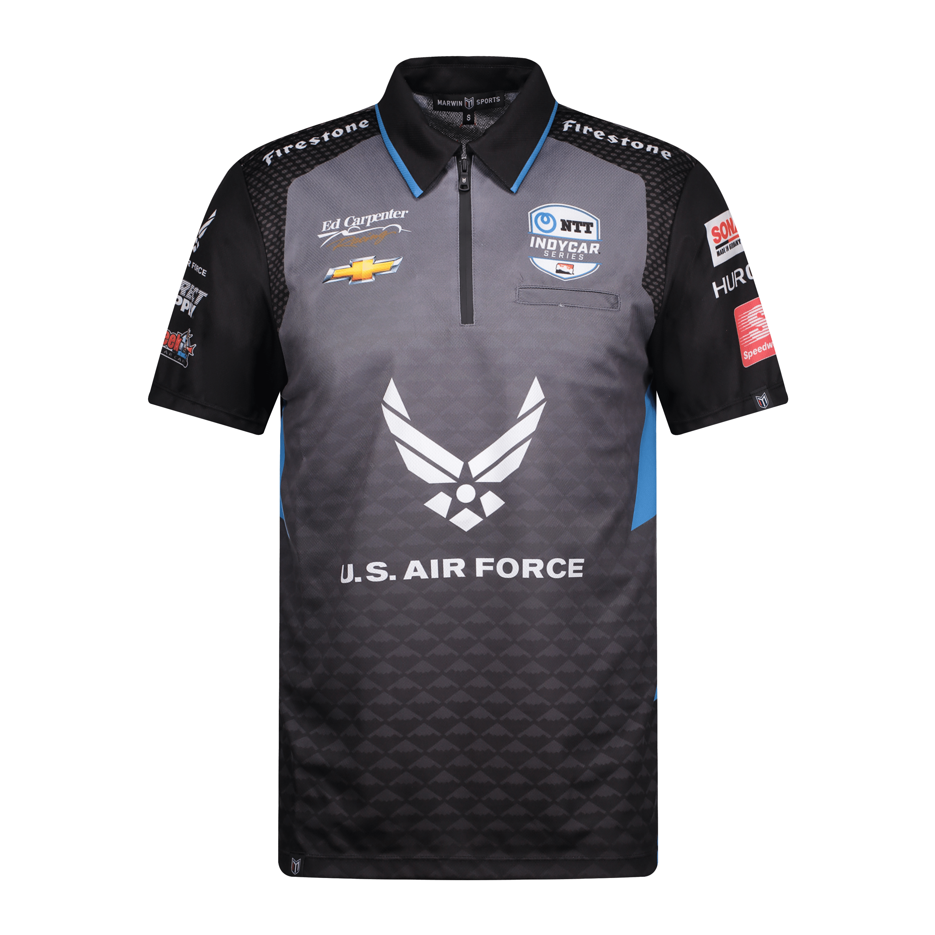 Apex Sublimated Zipper Polo (Design Your Own!) - Marwin Sports