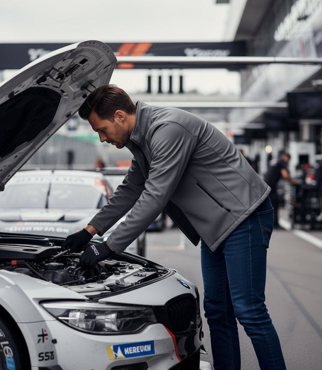 Archetype Men's Softshell Jacket - Grey/Black - Marwin Sports