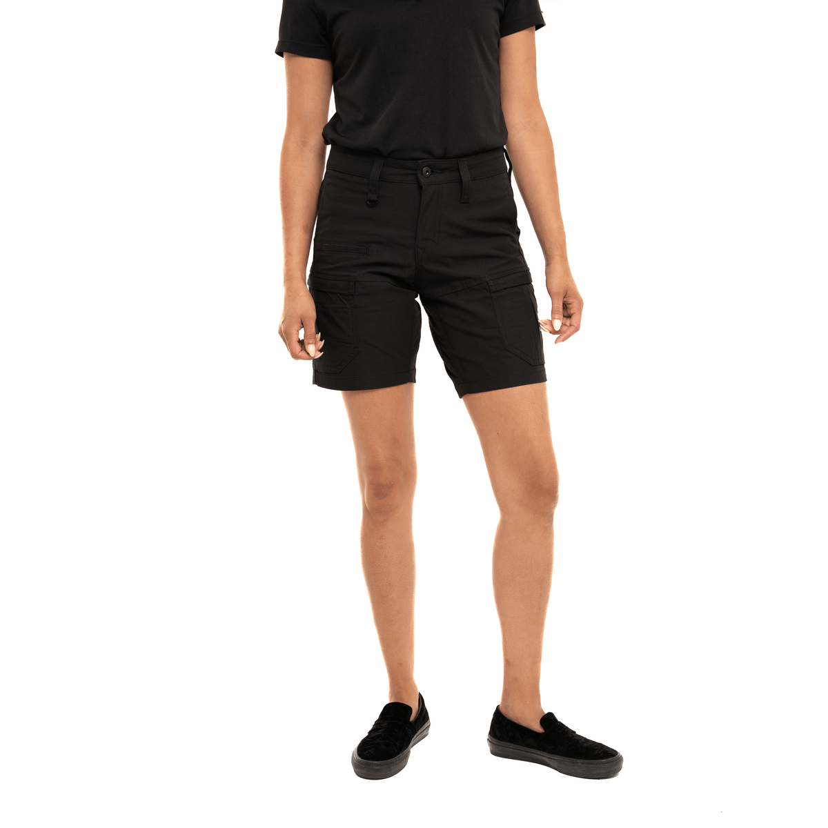 avro-womens-cargo-shorts-black