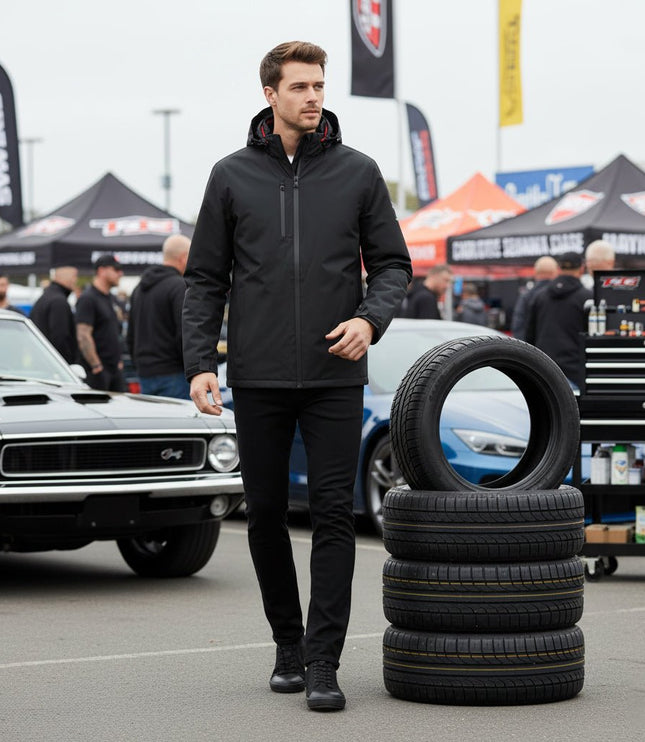 Balkan Men's 4 in 1 Jacket - Black - Marwin Sports