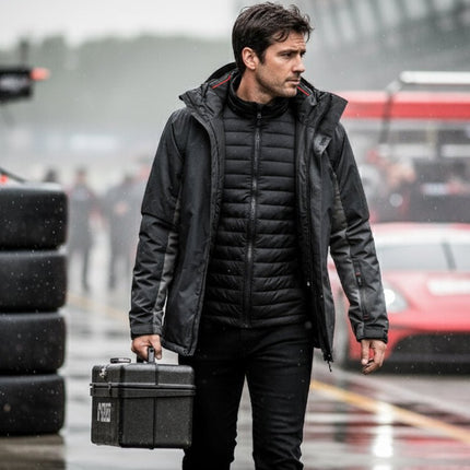 Balkan Men's 4 in 1 Jacket - Black/Grey - Marwin Sports