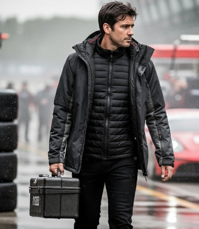 Balkan Men's 4 in 1 Jacket - Black/Grey - Marwin Sports