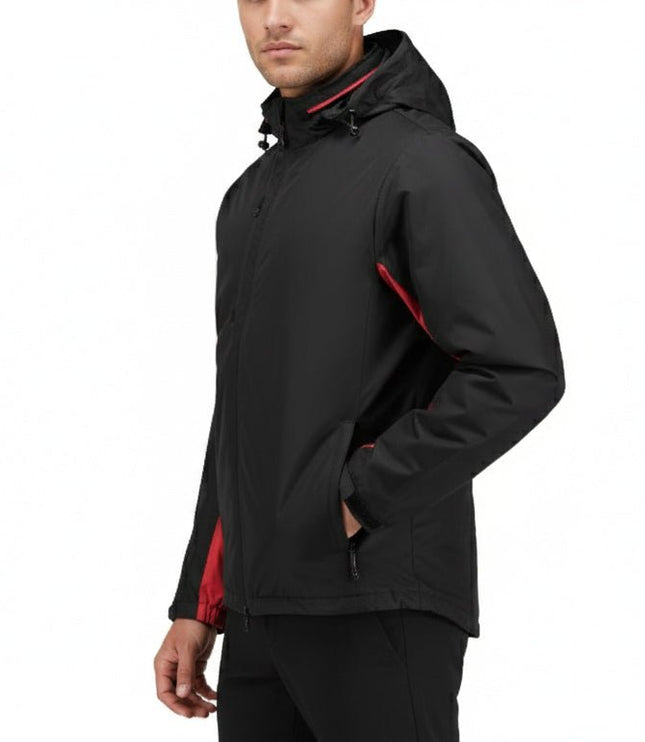 Balkan Men's 4 in 1 Jacket - Black/Red - Marwin Sports