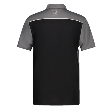 Marwin Sports Mopar Men's Poly Button Polo - Black/Grey/White