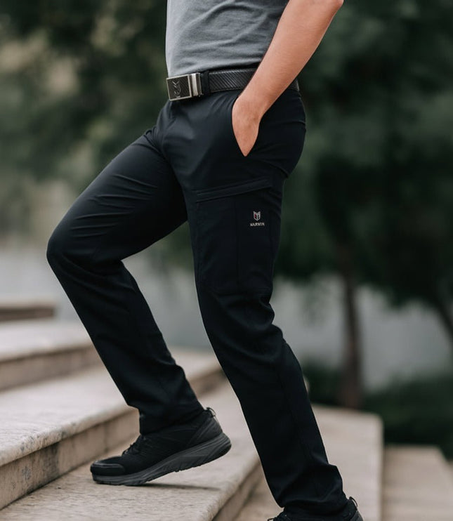 Boulton Men's Cargo Pants - Black - Marwin Sports