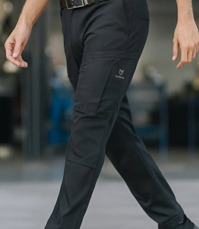 Boulton Men's Cargo Pants - Black - Marwin Sports