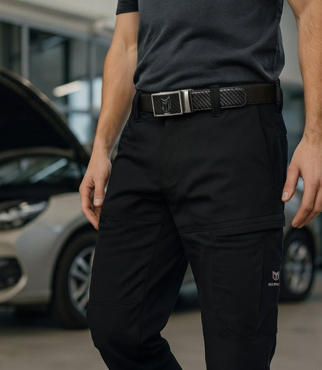 Boulton Men's Cargo Pants - Black - Marwin Sports