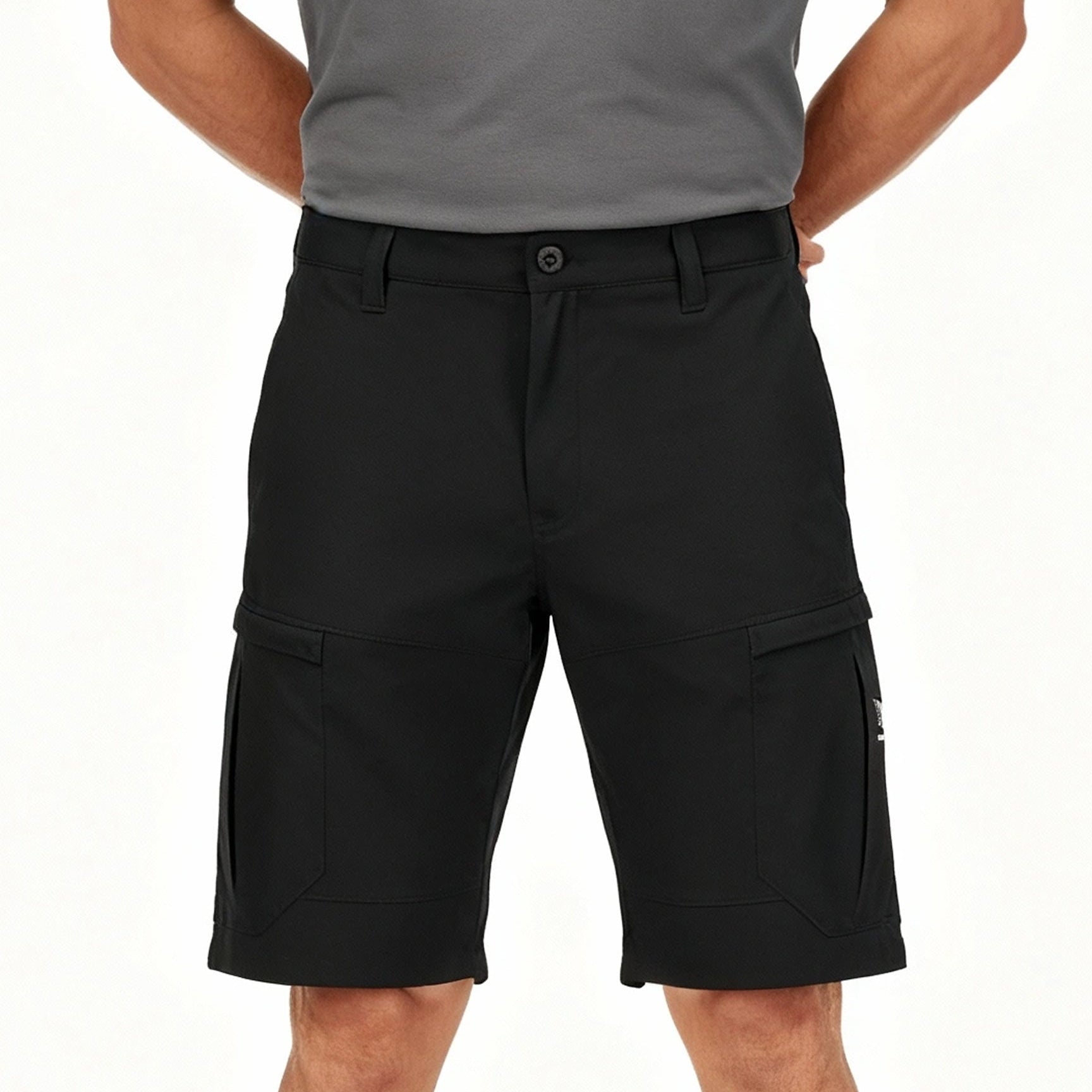 Boulton Men's Cargo Shorts - Black - Marwin Sports