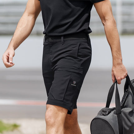 Boulton Men's Cargo Shorts - Black - Marwin Sports