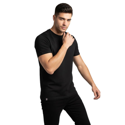 Branson Men's Crew Neck Tee - Black - Marwin Sports