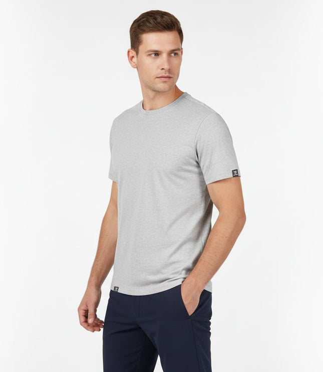 Branson Men's Crew Neck Tee - Grey - Marwin Sports