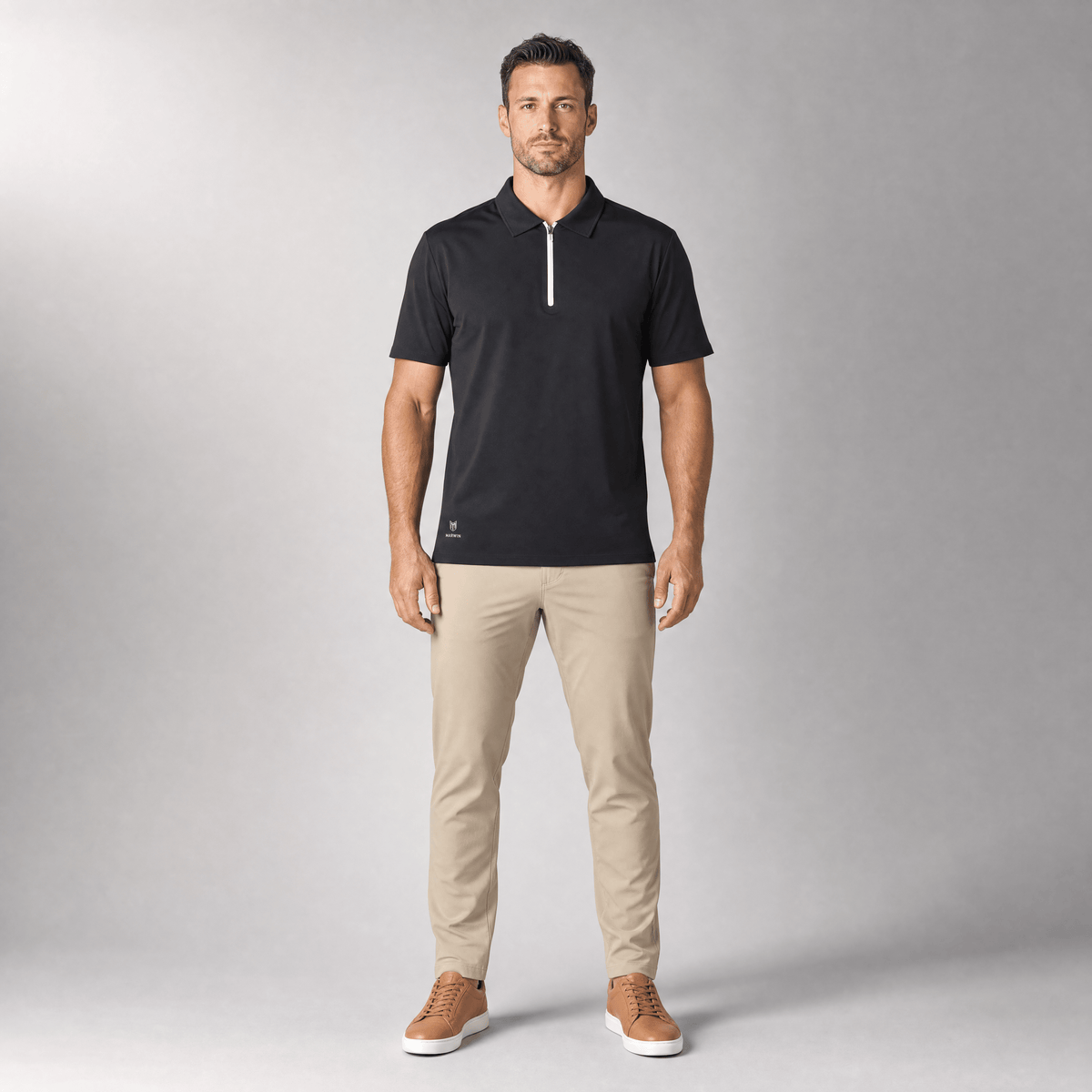 Circuit Zip Seamless Polo - Marwin Sports