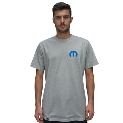 Marwin Sports Mopar Men's Cotton Crew Neck Tee - Grey
