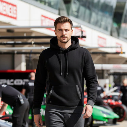 Elliot Men's Pullover Hoodie - Black/Grey - Marwin Sports