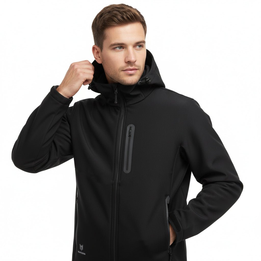 Enzo Men's Seamless Hooded Jacket - Marwin Sports