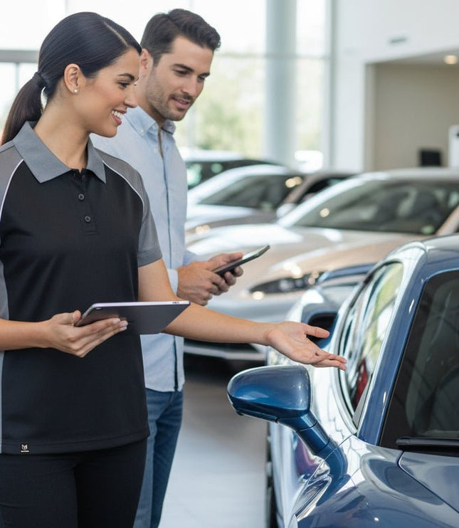 Fallon Women's Button Polo - Black/Grey/White - Marwin Sports