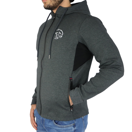 Marwin Sports Dodge Hellcat Full Zipper Men's Hoodie - Grey/Black