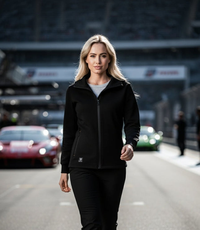 Haltia Women's Full Zip Hoodie - Black - Marwin Sports