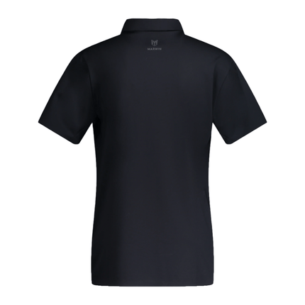 Legend Men's Seamless Zipper Polo - Black - Marwin Sports