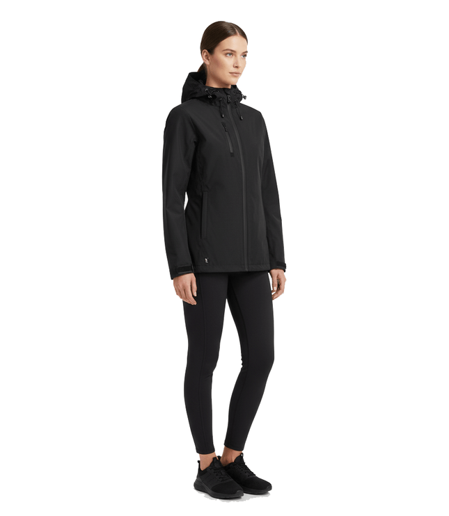 Lucia Women's Rain Jacket - Black - Marwin Sports