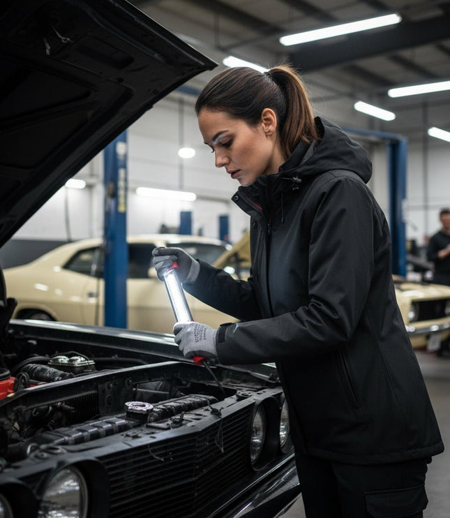 Lucia Women's Rain Jacket - Black - Marwin Sports