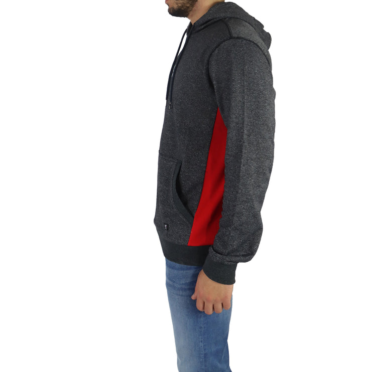 Marwin Sports Classic Men's Pullover Hoodie - Grey/Red - Marwin Sports
