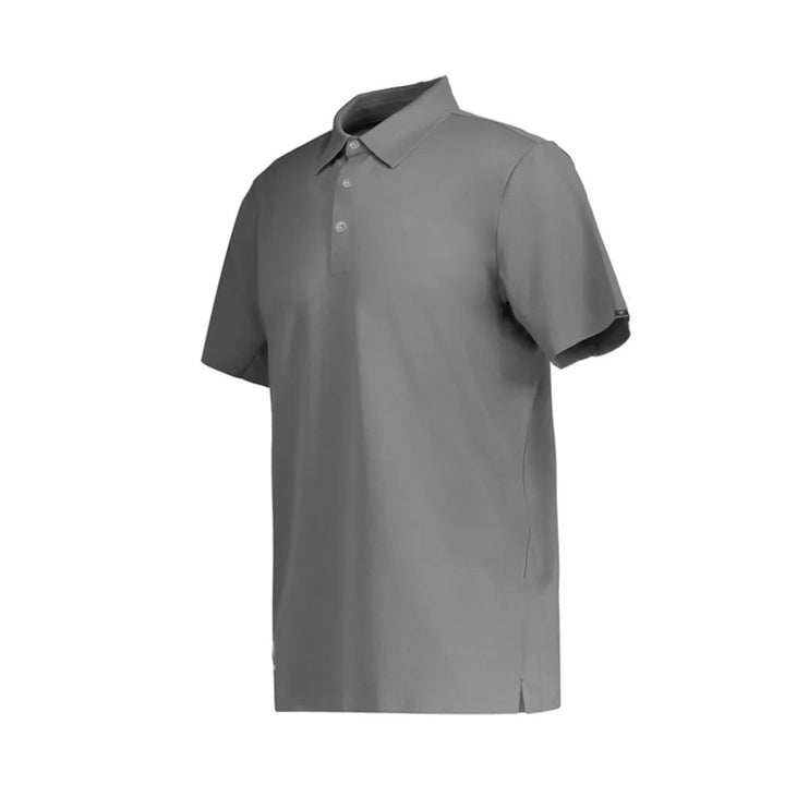 Marwin Sports Men's Poly Button Polo - Grey - Marwin Sports