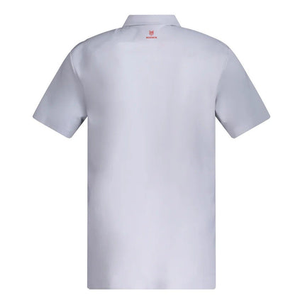 Marwin Sports Men's Poly Button Polo - White - Marwin Sports