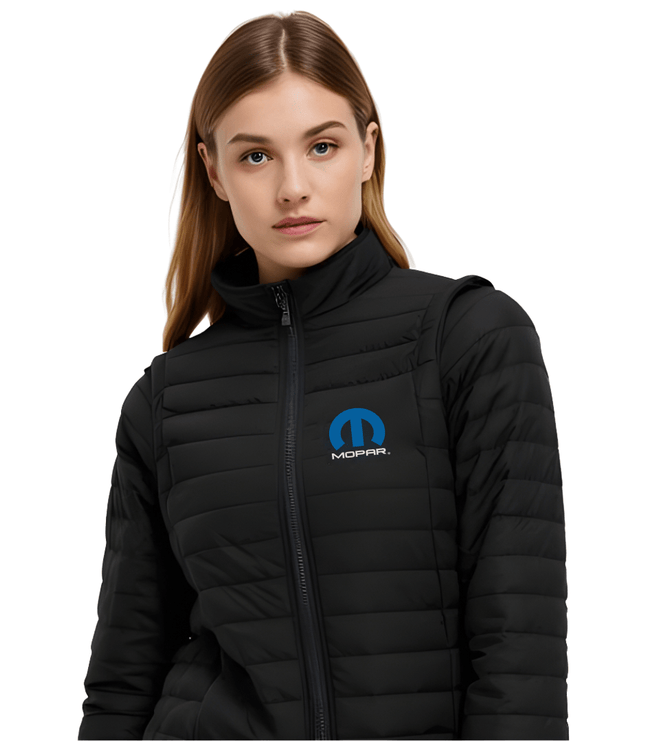 Marwin Sports Mopar Blue Hood 3 - in - 1 Women's Jacket - Black/Blue - Marwin Sports