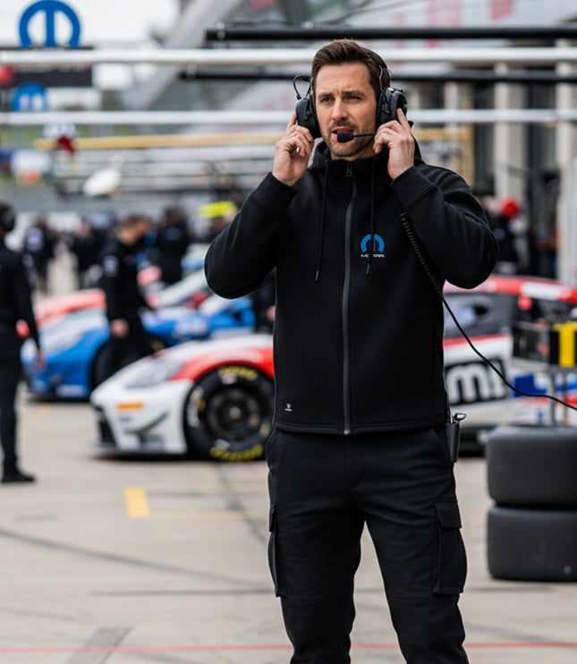 Marwin Sports Mopar Full Zip Men's Hoodie - Black - Marwin Sports