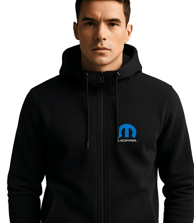 Marwin Sports Mopar Full Zip Men's Hoodie - Black - Marwin Sports