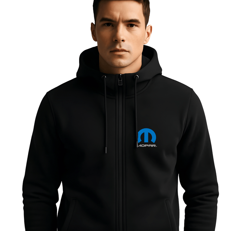 Marwin Sports Mopar Full Zip Men's Hoodie - Black - Marwin Sports