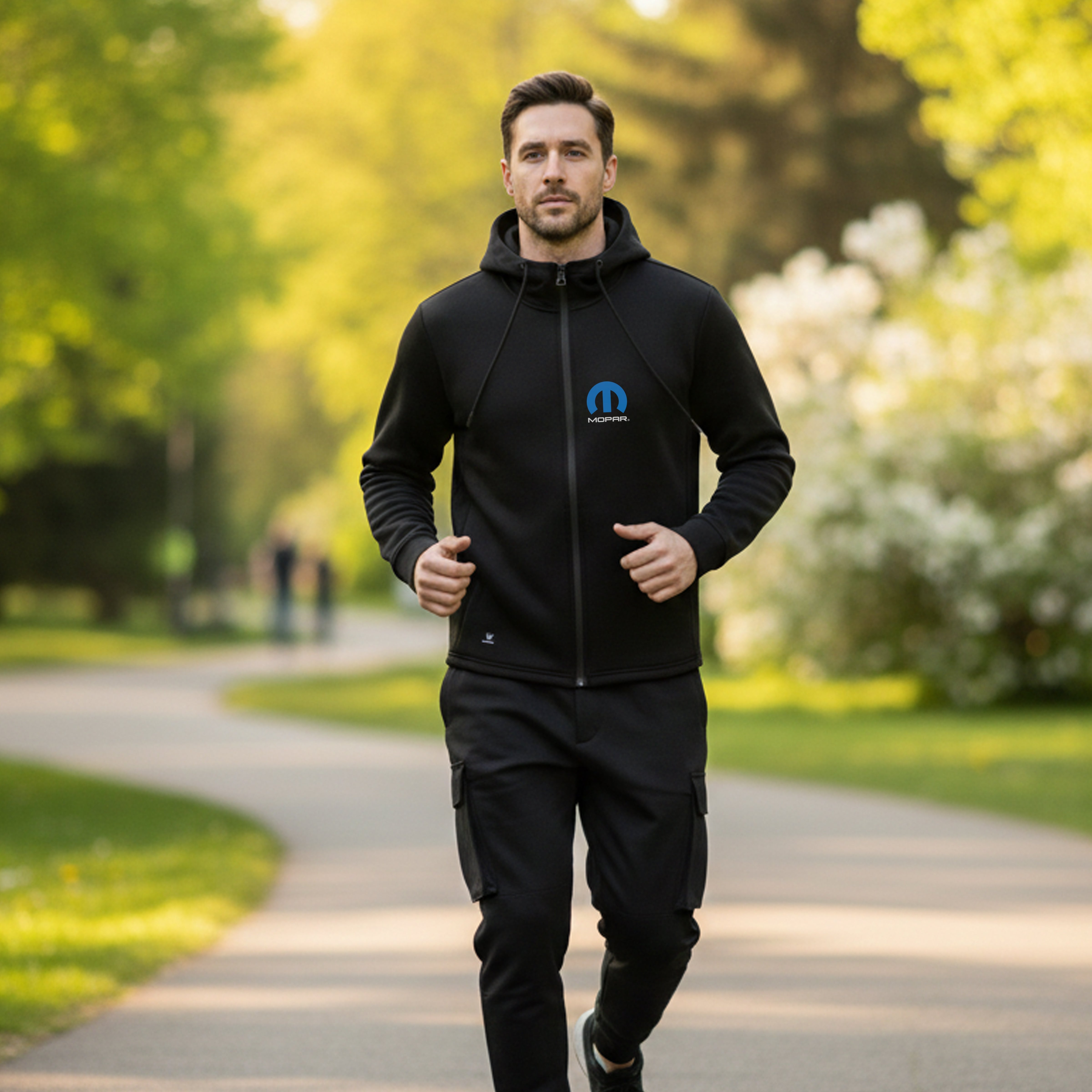Marwin Sports Mopar Full Zip Men's Hoodie - Black - Marwin Sports