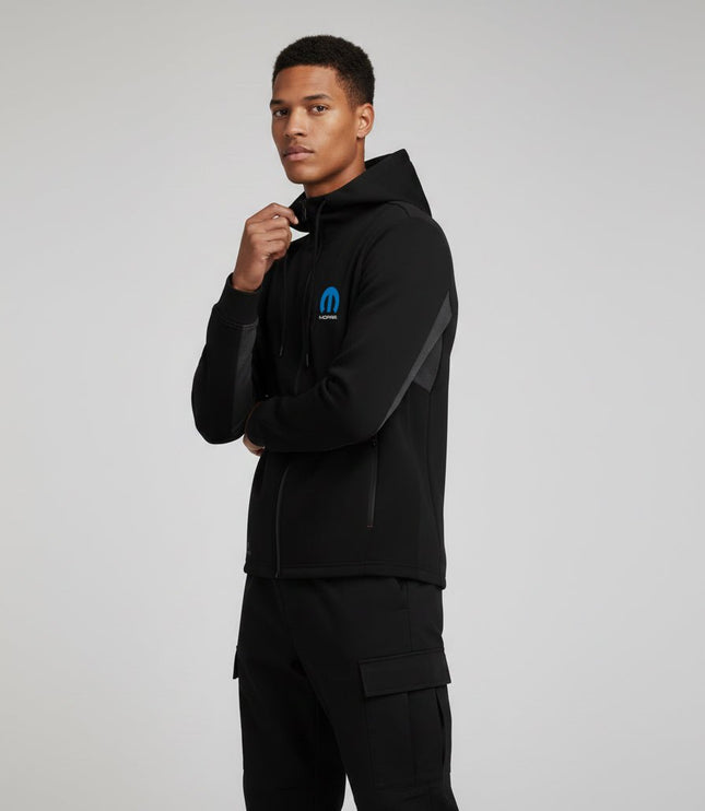 Marwin Sports Mopar Full Zip Men's Hoodie - Black/Grey - Marwin Sports