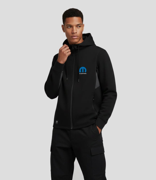 Marwin Sports Mopar Full Zip Men's Hoodie - Black/Grey - Marwin Sports