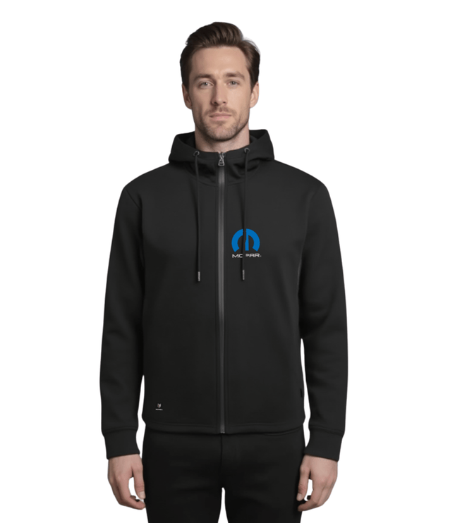 Marwin Sports Mopar Full Zip Men's Hoodie - Black/Grey - Marwin Sports