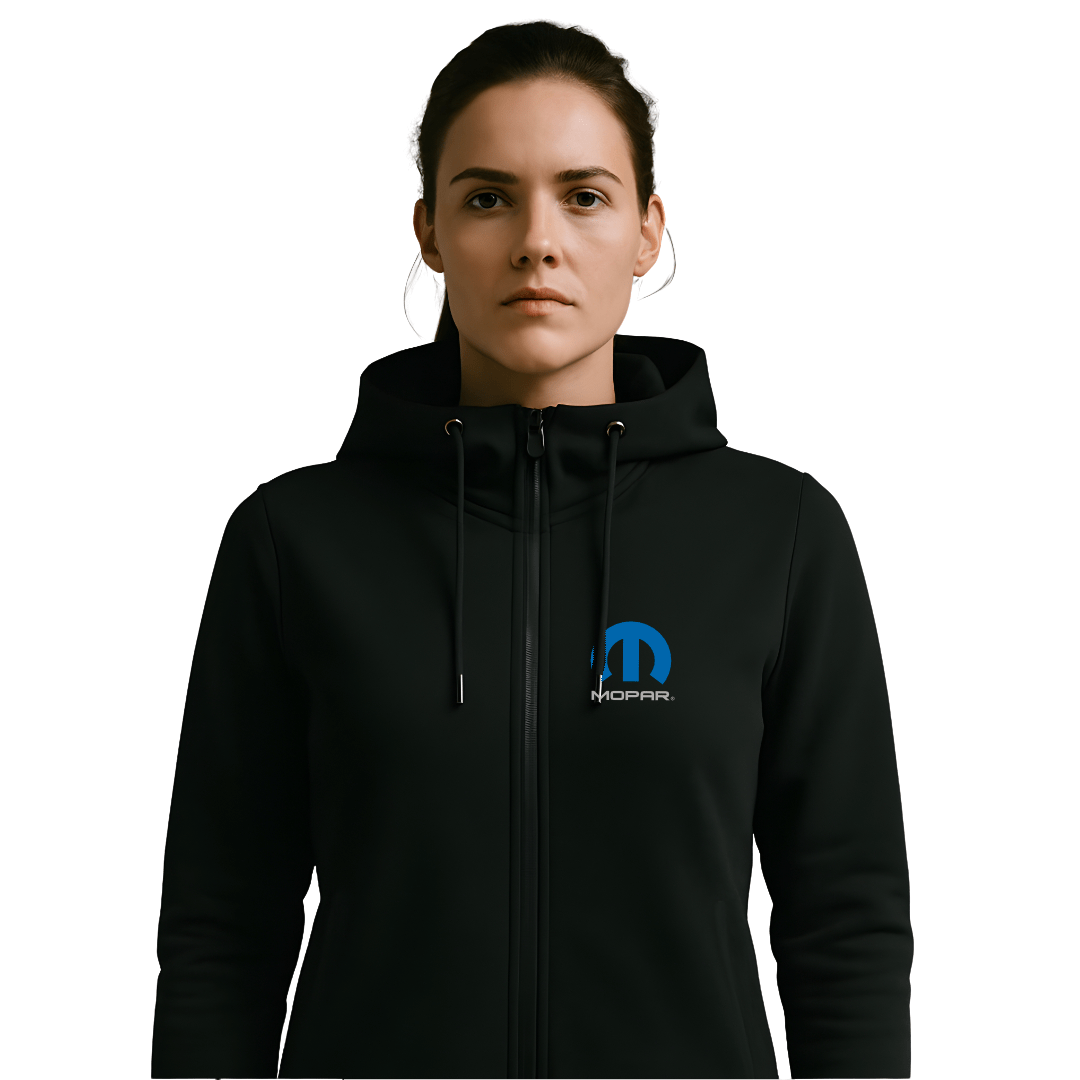Marwin Sports Mopar Full Zip Women's Hoodie - Black - Marwin Sports