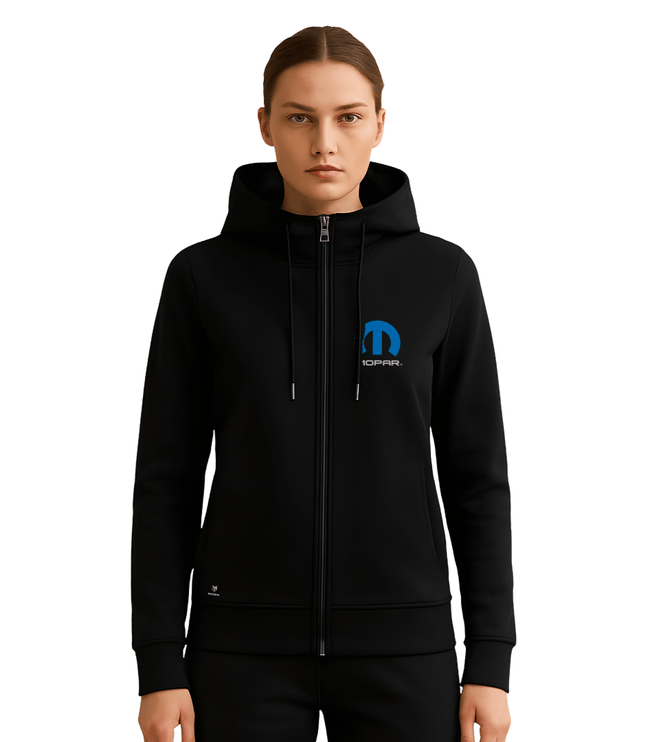 Marwin Sports Mopar Full Zip Women's Hoodie - Black - Marwin Sports