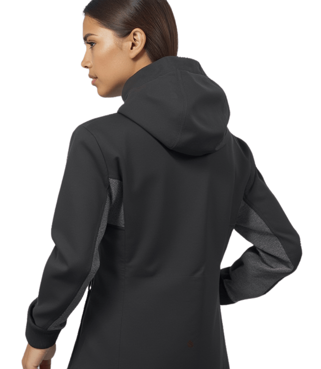 Marwin Sports Mopar Full Zipper Women's Hoodie - Black/Grey - Marwin Sports