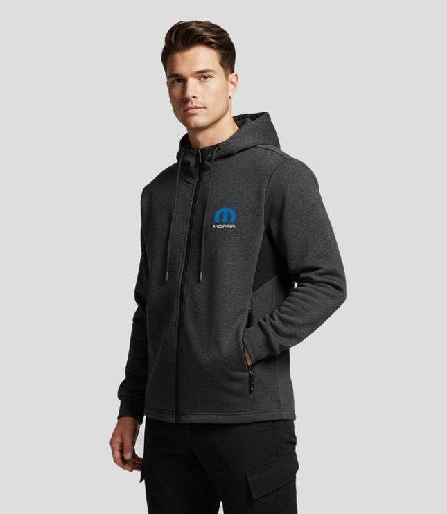 Marwin Sports Mopar Grey/Black Full Zip Hoodie - Marwin Sports