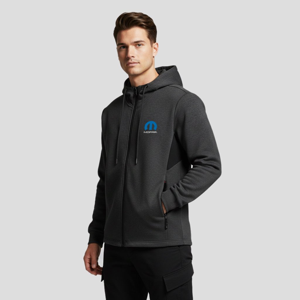Marwin Sports Mopar Grey/Black Full Zip Hoodie - Marwin Sports