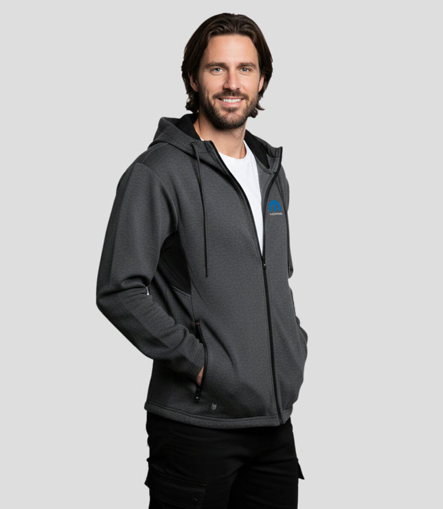 Marwin Sports Mopar Grey/Black Full Zip Hoodie - Marwin Sports