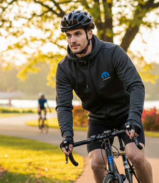 Marwin Sports Mopar Grey/Black Full Zip Hoodie - Marwin Sports