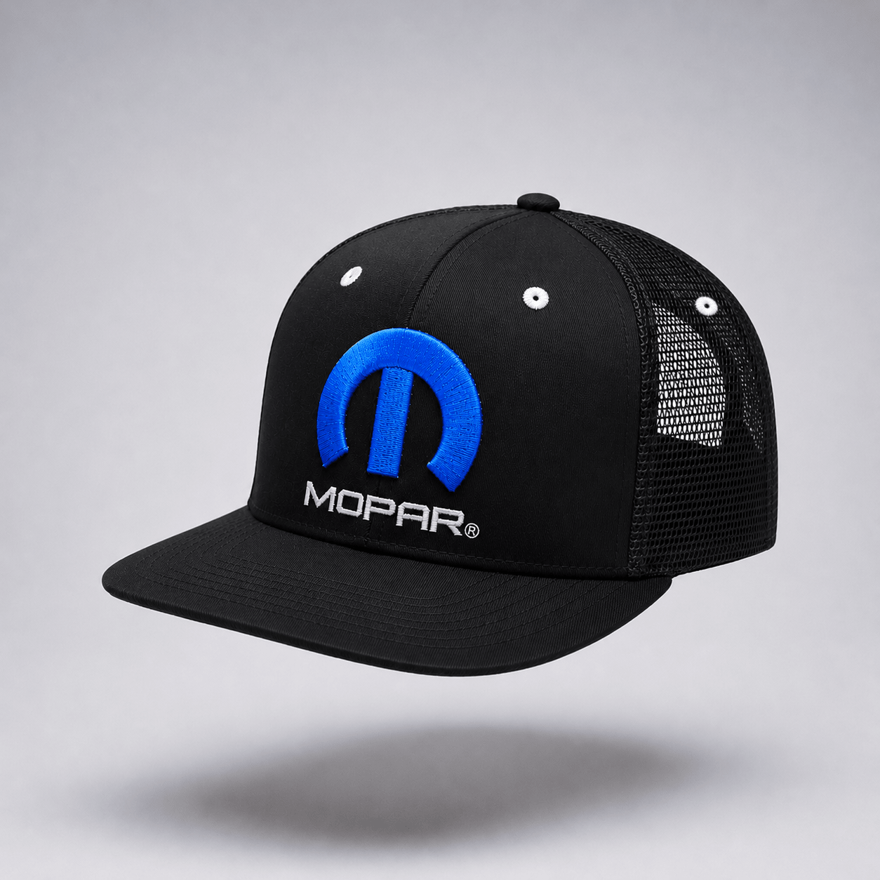 Marwin Sports Mopar Logo Embroidered 6 Panel Hat - Black - Marwin Sports