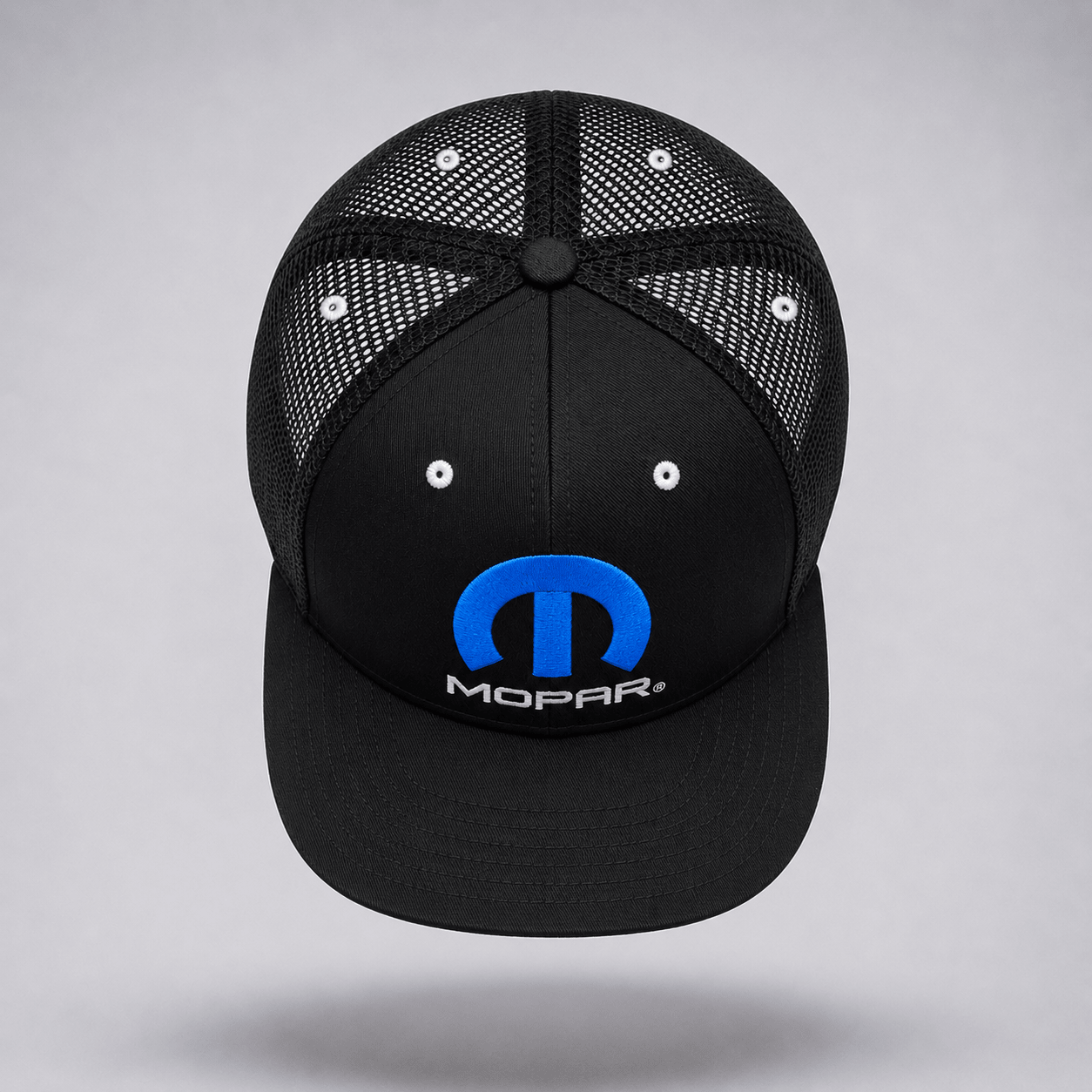 Marwin Sports Mopar Logo Embroidered 6 Panel Hat - Black - Marwin Sports