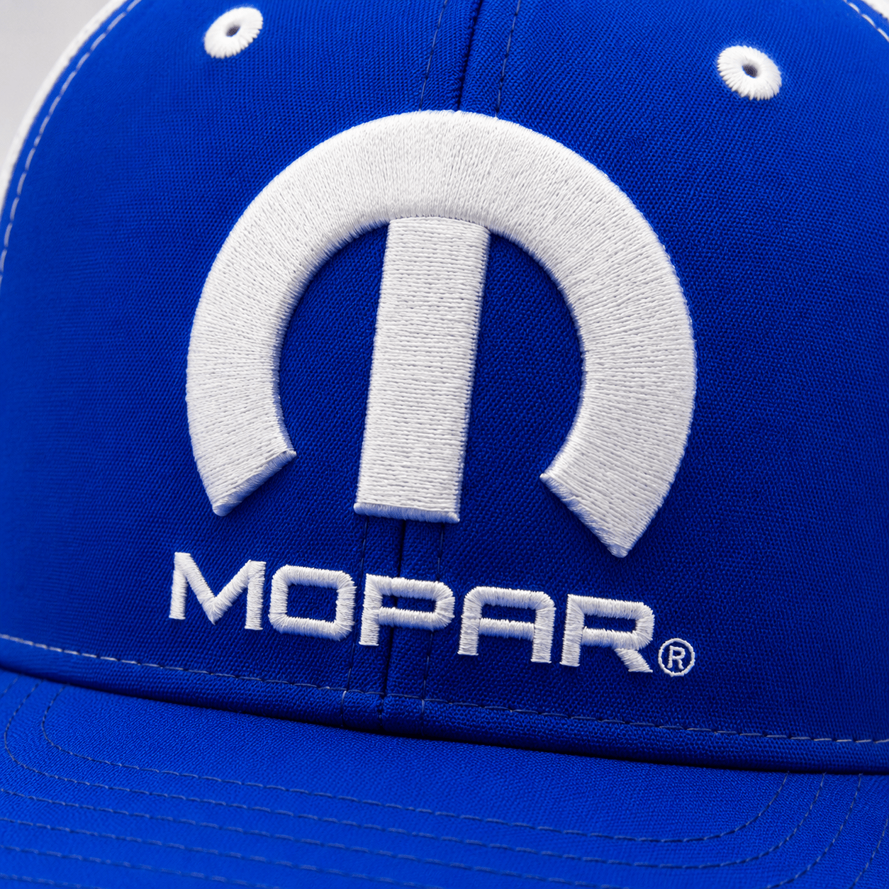 Marwin Sports Mopar Logo Embroidered 6 Panel Hat - Blue/White - Marwin Sports