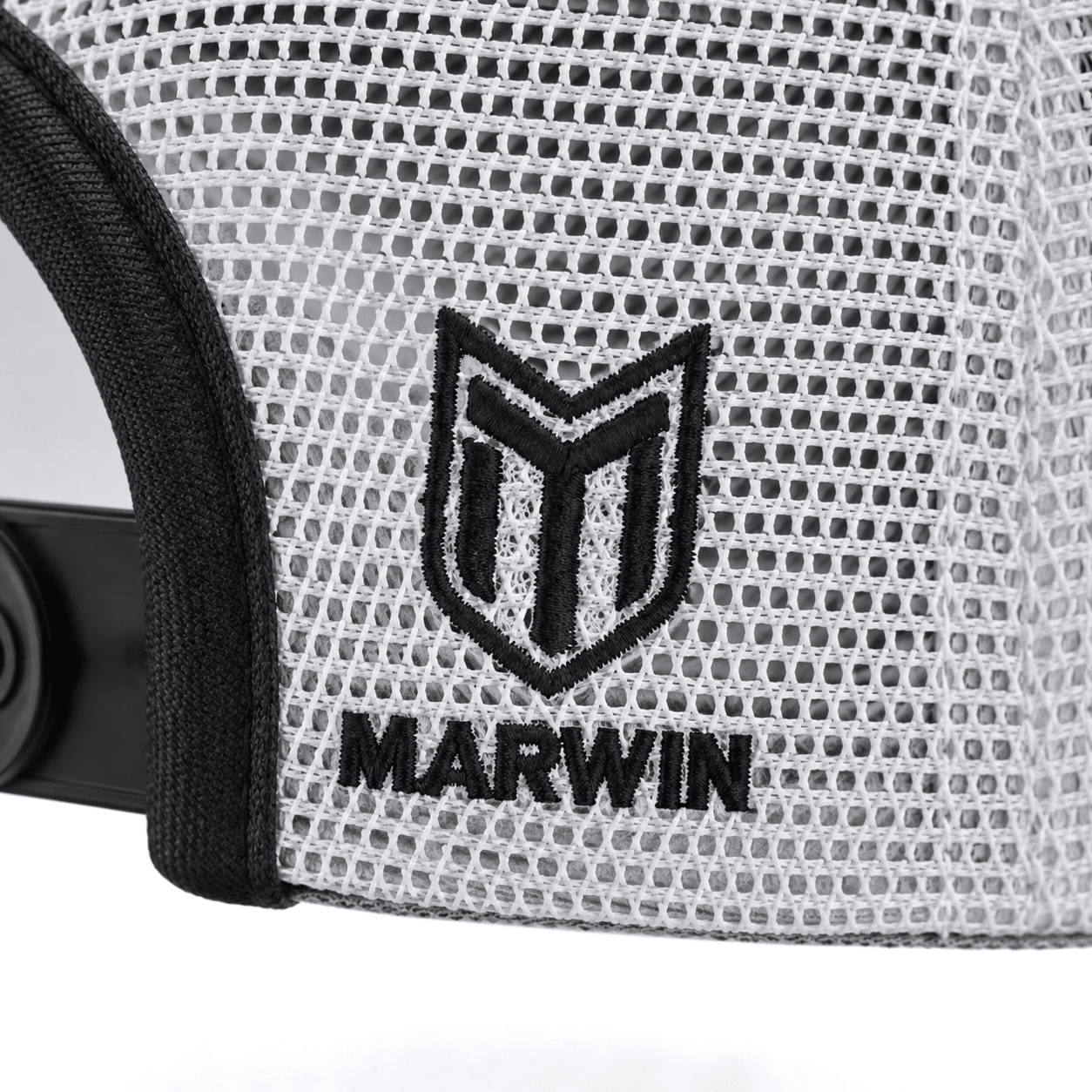 Marwin Sports Mopar Logo Embroidered 6 Panel Hat - Charcoal Grey/White - Marwin Sports
