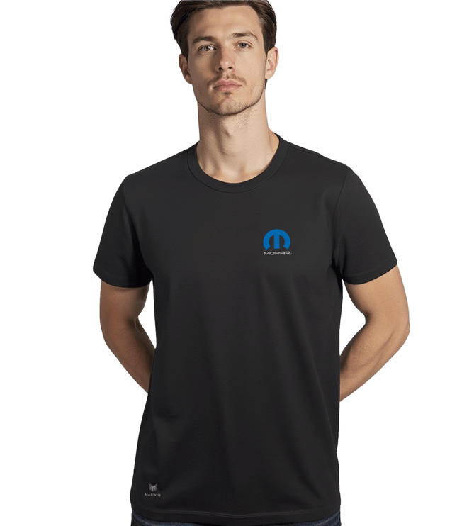 Marwin Sports Mopar Men's Cotton Crew Neck Tee - Black - Marwin Sports